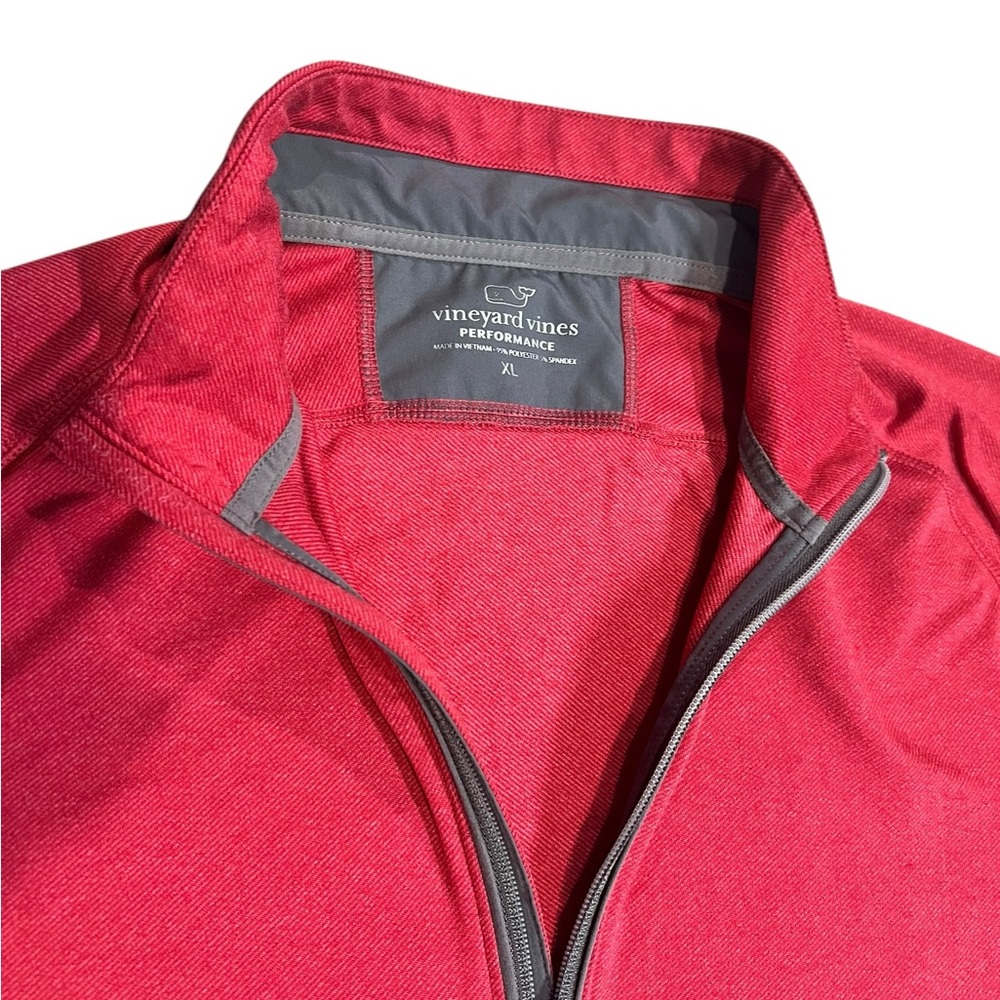 Vineyard Vines Men's Red Performance Sweater